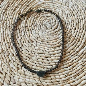 Smoky quartz and labradorite choker necklace